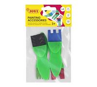 Jovi - 4 Pinceles con Goma, Formas diversas para Que los niños Puedan Pintar con Pintura