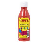 Jovi 50207 - Tempera Liquida 250 ml -Bermellon | Pintura a base de ingredientes naturales, Fácil de lavar, Sin gluten