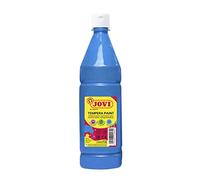 Tempera Líquida JOVI, Botella 1000 ml. Azul Cyan