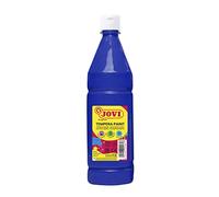 Jovi 511 - Témpera líquida, Azul oscuro, 1000 ml | Pintura a base de ingredientes naturales, Fácil de lavar, Sin gluten