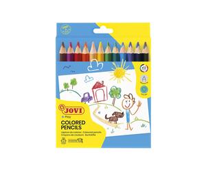 JOVI 735-12 - Pack of 12 Pencils, Multi-Coloured