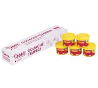 Jovi 8412027003162 - Estuche tempera 5 botes 35ml, color amarillo | Témpera líquida escolar, Base agua, no tóxica, fácil de aplicar, Para manualidades y pintura infantil, sin gluten, lavable