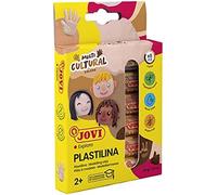 Jovi - Estuche de plastilina, 6 barritas de 15 gramos, multicultural colors, sin gluten (90/6M)