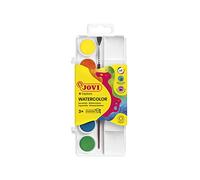 Jovi- Acuarela, Multicolor, 6 unidad (paquete de 1) (800 6) | A partir de 3 Años, para manualidades y escolar, colores surtidos, Colores brillantes e Intensos, secado rápido