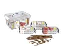 Jovi- Baúl modelaje + 7pastillas Pasta, Color Blanco/Terracota (80) | Arcilla de secado al aire sin horno, 5 pastillas color blanco y 2 terracota, sin gluten, para manualidades
