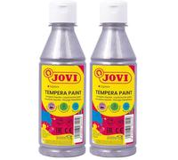 Jovi- Botella témpera, Color Plata (50237) (Paquete de 2)