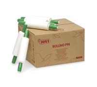 Jovi - Caja con 25 Rodillos de modelaje para plastilina, Formato Escolar | Blanco y verde, para niños a partir de 3 años, plástico resistente