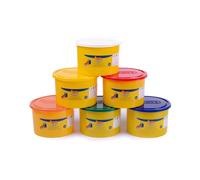Jovi - caja de 6 botes soft dough blandiver, 460 g, colores surtidos (