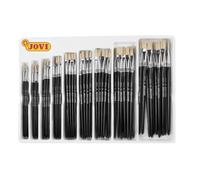 Jovi - Caja expositora con 108 Pinceles artísticos de Pelo de cerda