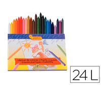 Jovi Crayones Hexagonales con 24 Lápices