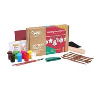 Jovi - DIY Air dry Christmas - Kit de manualidades con arcilla de secado al aire + pack de 3 pastillas de arcilla para modelar