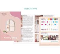 Jovi - DIY Air Dry Shelf - Craft Kit for Making A Shelf with White Air Dry Clay