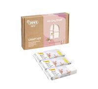 Jovi - DIY Air dry shell - Kit de manualidades con arcilla de secado al aire + pack de 3 pastillas de arcilla para modelar