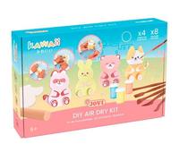 Jovi - DIY personajes Kawaii - Kit de manualidades con arcilla de secado al aire - Incluye pasta endurecible, pintura y herramientas de modelaje