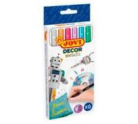 Jovi- Estuche 6 rotulador Metalizados, Multicolor, unica (1606M) , color/modelo surtido