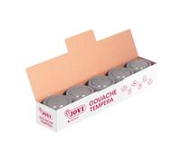 Jovi - Estuche de témpera líquida, 5 botes de 35 ml, color plata | Témpera líquida escolar, Base agua, no tóxica, fácil de aplicar, Para manualidades y pintura infantil, sin gluten, lavable