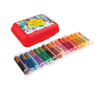 Jovi - Estuche Rojo de Plastilina - Set con 16 barritas de 15 gr en Colores Variados, sin Gluten, plastilina para niños y niñas a Partir de 3 años