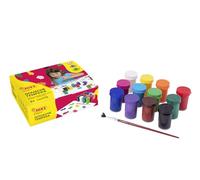 Jovi - Estuche témpera, 12 botes de 15 ml, colore surtidos (521) | Base agua, no tóxica, fácil de aplicar, Para manualidades y pintura infantil