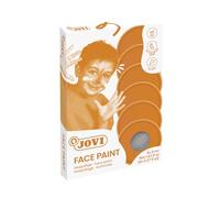 Jovi - Face Paint, Maquillaje Facial Infantil de 8 mililitros, 6 Unidades, Color Plata