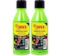 Jovi Fosforescente témpera, 250 ml, Color Verde (51917) (Paquete de 2)