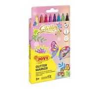 Jovi Glitter Glitter Pencil Case, Pack of 8, Multi-Colour (1608G)