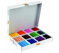 Jovi - JUMBO EASY GRIP Caja económica 300 ceras triangulares, colores surtidos, super resistentes, no manchan