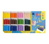 Jovi - JUMBO EASY GRIP Caja económica 300 ceras triangulares, colores surtidos, super resistentes, no manchan (979)