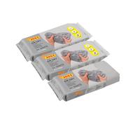 Jovi - Kit Air Dry de 3 Unidades - Pasta para modelar, Secado al Aire sin Horno, Color Gris, 3 Unidades de 500 Gramos (P85G/3)