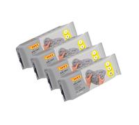 Jovi - Kit Air Dry de 4 Unidades - Pasta para modelar, Secado al Aire sin Horno, Color Gris, 4 Unidades de 1kg (P86G/4)