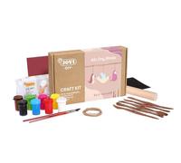 Jovi - DIY Air Dry Birds - Kit de manualidades para hacer PÁJAROS con arcilla secado al aire color blanca + pinturas y herramientas (2701)