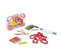 Jovi Kit manualidades Maletín modelaje Transparente de plastilina (230) | No se seca, sin gluten, a partir de 3 años, base vegetal