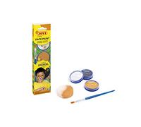 Jovi Infantil Animals, Estuche 3 Botes de 8ml, Crema, Colores Blanco, Naranja y Negro, Incluye Esponja de Maquillaje y Pincel Plano (174AN)