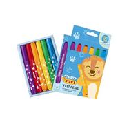 Jovi - MY FIRST 6 rotuladores super lavables para niños, punta gorda redondeada, Felt Pen colores surtidos (1206)