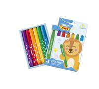 Jovi - MY FIRST 6 rotuladores super lavables para niños, punta gorda redondeada, Felt Pen colores surtidos (1206)