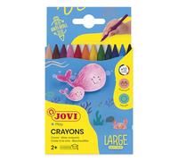 Jovi- Pack de 12 lápices (912) , color/modelo surtido | No manchan, colores surtidos, idóneo para manos pequeñas, no tóxico, larga duración, a partir de 2 años, agarre ergonómico