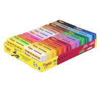 Jovi - Pack de Plastilina de Colores, 24 Pastillas de 50 Gramos, 24 Colores Diferentes, no Tóxica, sin Gluten, Base Vegetal, para niños a Partir de 3 años, Manualidades y Juegos (P70/24)