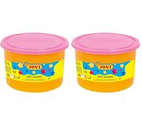 Jovi - Pasta Blanda para Niños | No Tóxica y Reutilizable | Fomenta Creatividad y Motricidad | Textura Suave, 460 gr, Rosa (Paquete de 2)