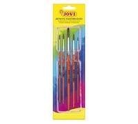 Jovi- Pinceles Escolares Pelo poney, Color Naranja, Unica (8185)