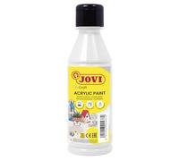 Jovi - Pintura acrílica bote 250 ml, color blanco, Alto poder cubriente