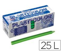 Jovi Plasticor Lápiz Cera Unicolor Verde Claro Caja de 25 Unidades