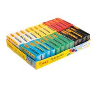 Jovi - Plastilina, 24 Pastillas de 50 gr en 6 Colores básicos, no se Seca