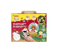 Jovi - Play&Fun Navidad - Set para pintar con arena de colores, 8 botes de arena y láminas para colorear 9 PERSONAJES NAVIDEÑOS, regalos y manualidades navideñas para niñas y niños de +4 años (2107)