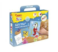 Jovi - play&fun - set para pintar con arena de colores, 8 botes de are