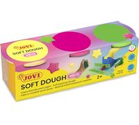 Jovi Soft Dough Blandiver, Pack de 3 Botes 110 g (403 F), Color Multicolor Neon