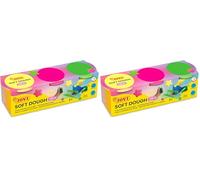 Jovi - Soft Dough, 3 Botes de Blandiver fosforescente de 110 g, plastilina Blanda para niños a Partir de 2 años, Manualidades Infantiles (403F) (Paquete de 2)