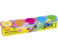 Jovi soft dough estuche de 5 botes colores neon - blanda y flexible -