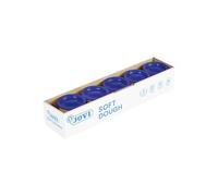 Jovi Soft Dough Blandiver, Estuche de 5 Botes, 110 g, Color Azul (45005)