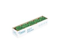 Jovi Soft Dough Blandiver, Estuche de 5 Botes, 110 g, Color Verde (45004)