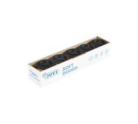 Jovi - Soft Dough Pasta Blanda, Estuche de 5 Botes de 110 g, Color Negro (45010)