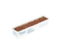 Jovi - Soft Dough, Pasta Blanda para modelar, Estuche con 5 Botes de 110 g, Color marrón, para niños a Partir de 2 años